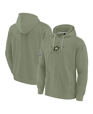 Fanatics Men's Olive Dallas Stars Elements Pace Pullover Hoodie