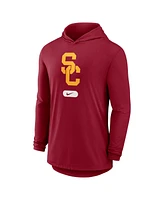 Nike Men's Cardinal Usc Trojans Lightweight Performance Long Sleeve Hoodie T-Shirt