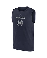 Jordan Men's Navy Michigan Wolverines On-Court Basketball Practice Legend Sleeveless T-Shirt