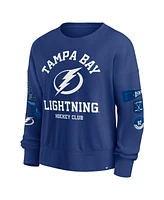 Fanatics Women's Blue Tampa Bay Lightning Go Team Pullover Sweatshirt