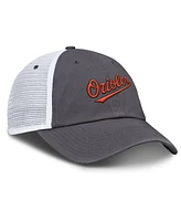 Nike Men's Gray Baltimore Orioles Wordmark Club Adjustable Trucker Hat