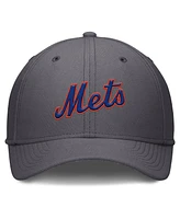 Nike Men's Gray New York Mets Swoosh Performance Flex Hat