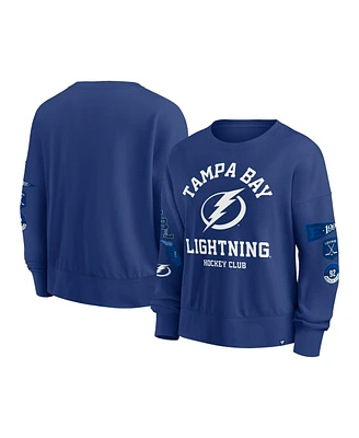 Fanatics Women's Blue Tampa Bay Lightning Go Team Pullover Sweatshirt