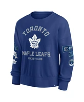 Fanatics Women's Blue Toronto Maple Leaf's Go Team Pullover Sweatshirt