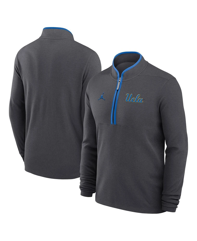 Jordan Men's Anthracite Ucla Bruins Victory Half-Zip Sweatshirt