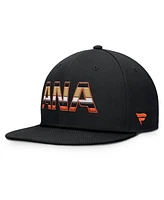 Fanatics Men's Black Anaheim Ducks Authentic Pro Rink Snapback Hat