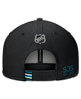 Fanatics Men's Black San Jose Sharks Authentic Pro Prime Snapback Hat