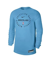 Nike Men's Light Blue Memphis Grizzlies 2024/25 Legend On-Court Practice Long Sleeve T-Shirt