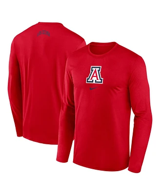 Nike Men's Red Arizona Wildcats On-Court Basketball Shootaround Performance Long Sleeve T-Shirt