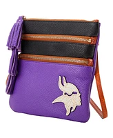 Dooney & Bourke Minnesota Vikings Infield Triple Zip Crossbody Purse