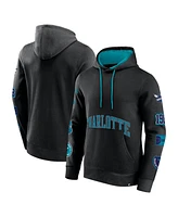 Fanatics Men's Black Charlotte Hornets Home Court Pullover Hoodie