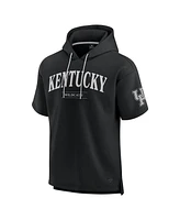 Fanatics Men's Black Kentucky Wildcats Ready Short Sleeve Pullover Hoodie