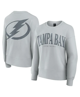 Fanatics Women's Gray Tampa Bay Lightning Elements Flow Pullover Sweatshirt