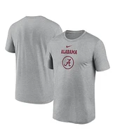 Nike Men's Heather Gray Alabama Crimson Tide On-Court Basketball Legend Practice Performance T-Shirt