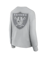 Fanatics Women's Gray Las Vegas Raiders Elements Pullover Sweatshirt