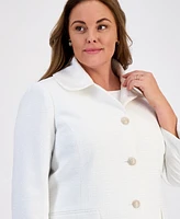 Kasper Plus Size Long Topper Jacket