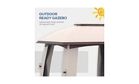 Outdoor Patio Gazebo Durable Canopy Shelter for Backyard, Garden, or Patio Events and Relaxation