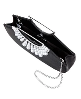 Nina Crystal Encrusted Small Handle Bag