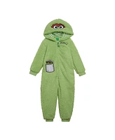 Sesame Street Toddler Boys Cozy Sherpa Zip Up Cosplay Costume Coverall Newborn to (Newborn - 4T
