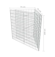 Gabion Raised Bed Galvanized Steel 29.5"x29.5"x39.4"
