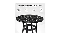 Phoenix Cast Aluminum Cocktail Table for Outdoor Entertaining