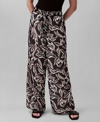 Calvin Klein Women's Printed Pull-On Pants