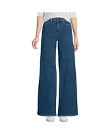 Lands' End Women's Recover Denim High Rise Extra Wide Leg Jeans