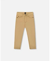 Deux par Toddler Boys Stretch Twill Pants Light Golden Beige - Toddler|Child