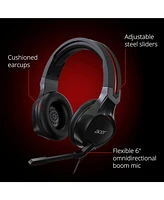 acer Nitro Gaming Headset with Flexible Omnidirectional Mic, Adjustable Headband, Black