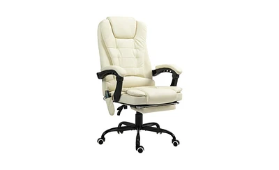 Executive Office Chair with Massage and Heating Options for Relaxation