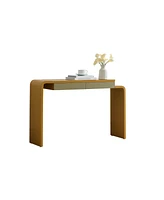 Kings Brand Furniture Yuma Wooden Console Table - Sofa, Side and Entryway with 2 Drawers