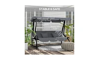 Outdoor Patio Swing Chair Comfortable Hanging for Relaxation Garden or Backyard