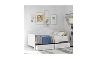 Daybed with 2 Drawers, Sofa Bed for Bedroom or Living Room with Extra Storage