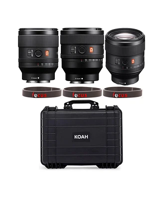 Sony Fe G Master Full-Frame Large-Aperture Wide Angle G Master Lens Prime Kit (35mm, 50mm, 85mm) bundle