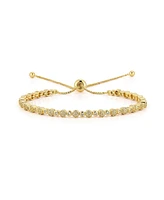 Rachel Zoe Gold Plated Adjustable Tennis Bracelet