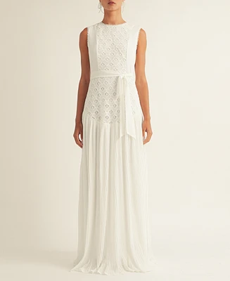 Arose Studio, Inc Women's Allison Pleated Sleeveless Dress