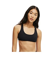 Cotton On Women's Ultra Soft Plunge Strappy Crop