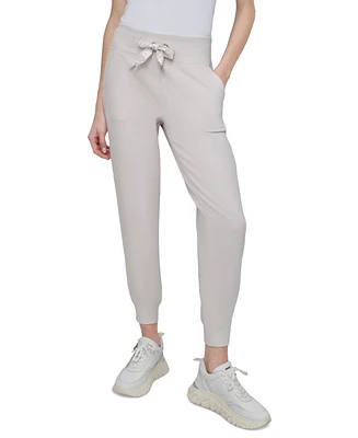 Dkny Sport Women's Logo-Drawstring High-Rise Joggers