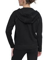 Dkny Sport Women's Two-Tone Zip-Front Long-Sleeve Hoodie