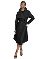 Donna Karan New York Women's Draped-Neck Trench Coat