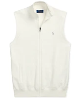 Polo Ralph Lauren Men's Mesh-Knit Cotton Full-Zip Sweater Vest