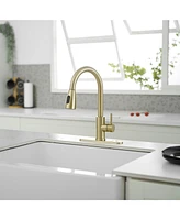 Single Handle Pull-Down Sprayer Spray High Arc Pull Down Sprayer Kitchen Faucet