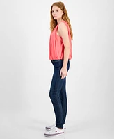Tommy Hilfiger Women's Ruched Sleeveless Knit Top