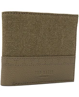 Ted Baker Canvas Olive Leather Wallet