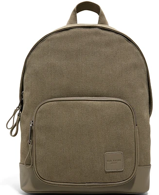 Ted Baker Canvas Olive Textile Backpack