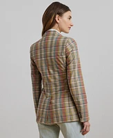 Lauren Ralph Lauren Women's Cotton Madras Blazer