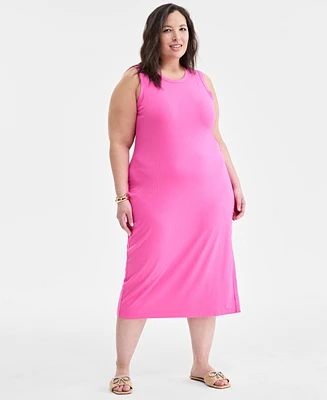 On 34th Trendy Plus Tank Midi Dress, Exclusively at Macy's