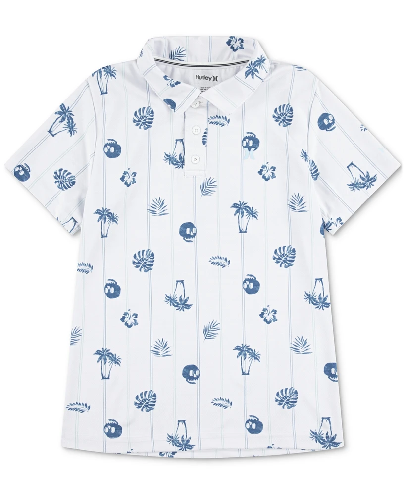 Hurley Big Boys Printed Belmont Polo T-Shirt