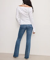 Good American Women's Soft Tech Bootcut Jeans