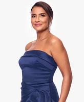 Xscape Women's Gathered Strapless Gown